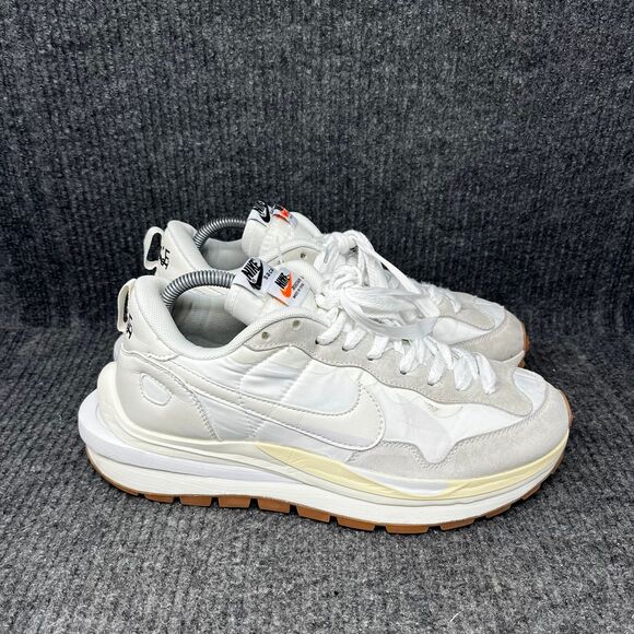 Nike Sacai VaporWaffle Sail Gum White Athletic Shoes Mens 9.5 DD1875-100